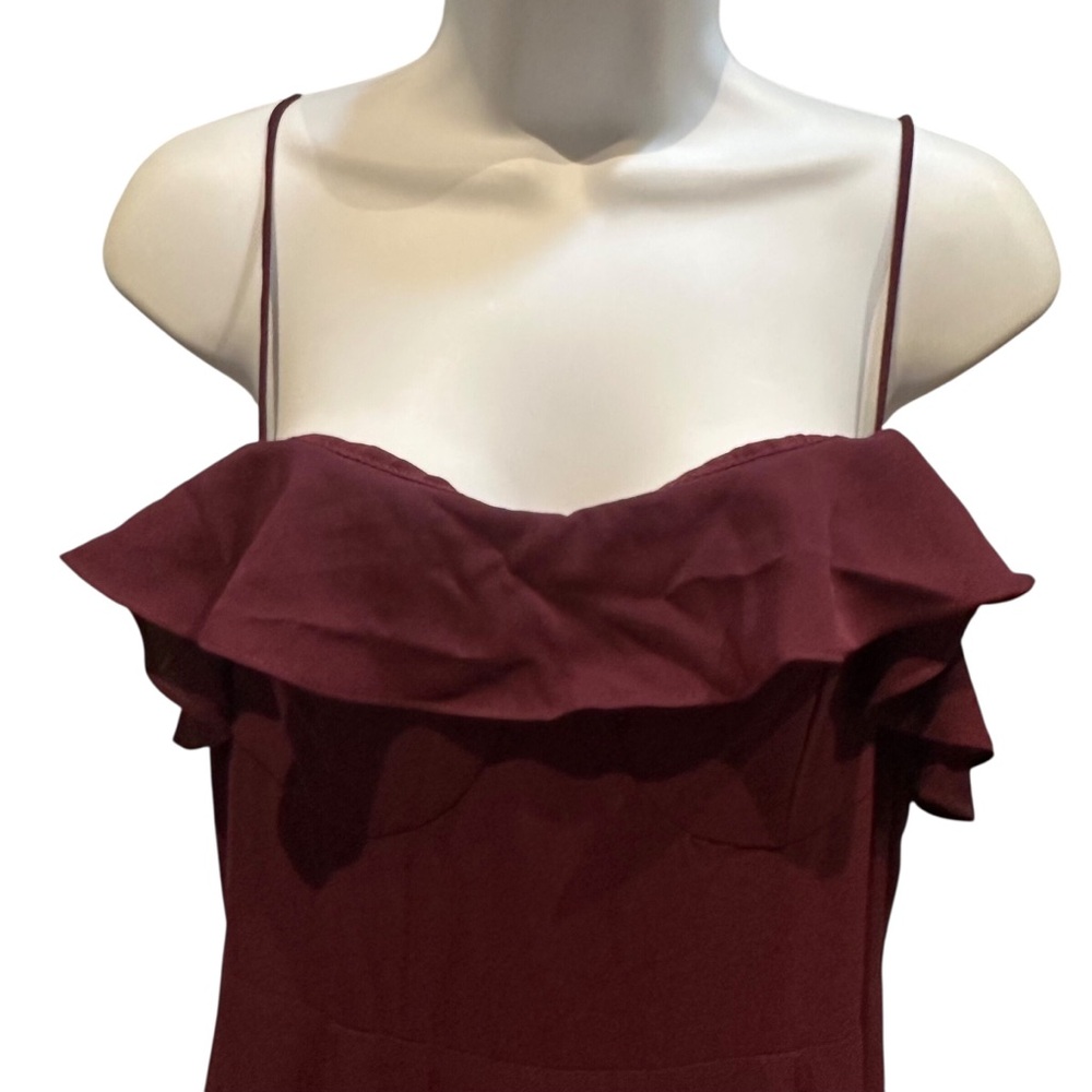 Lively Evenings Plum Purple Sleeveless Tiered Maxi Dress Size Large - Picture 7 of 14